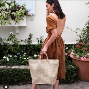 Sezane Odalie linen dress Size 10